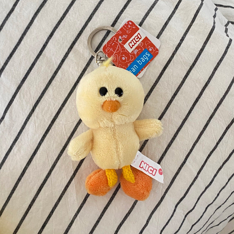 Cute Plush White Sheep Keychain Couple Pendant