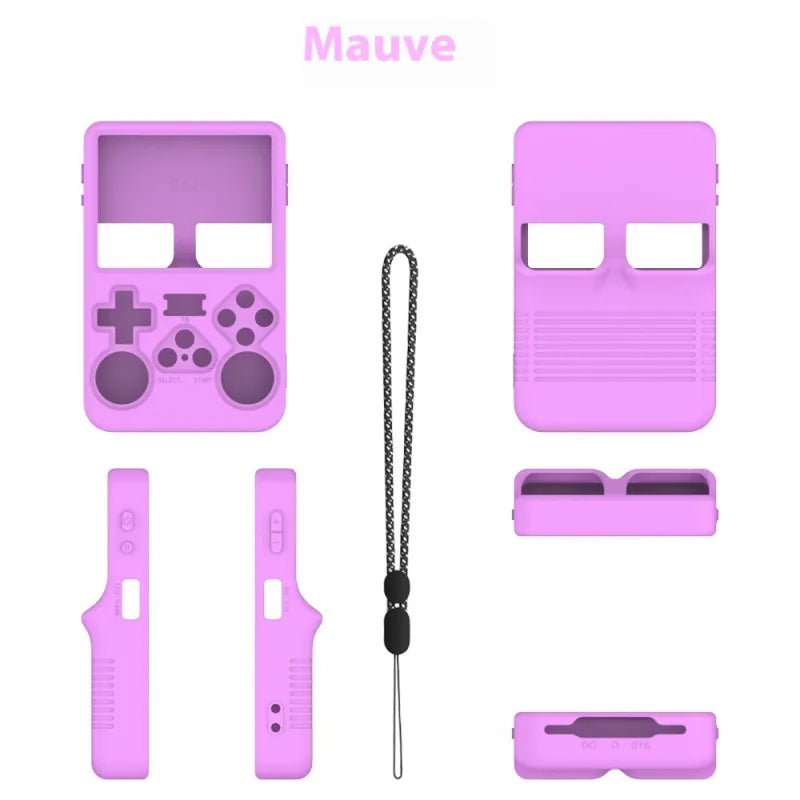 Handheld Game Machine Silicone Protective Cover Solid Color Simple Storage Box