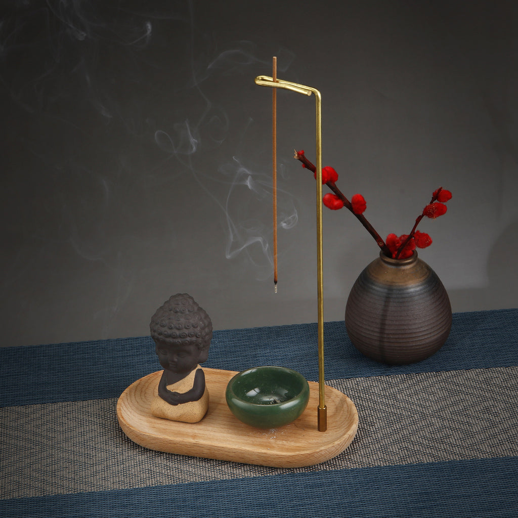 Ceramic Incense Burner Set with Zen Aesthetic (3 Pieces)