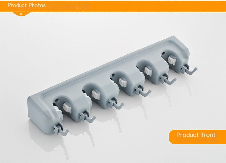 Wall-Mounted Multifunctional Mop and Broom Holder