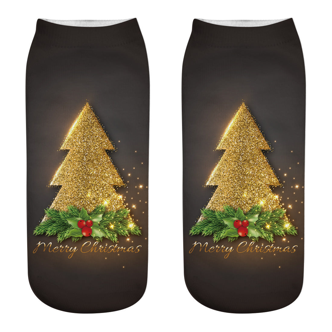 New 3D Printed Christmas Socks for Women