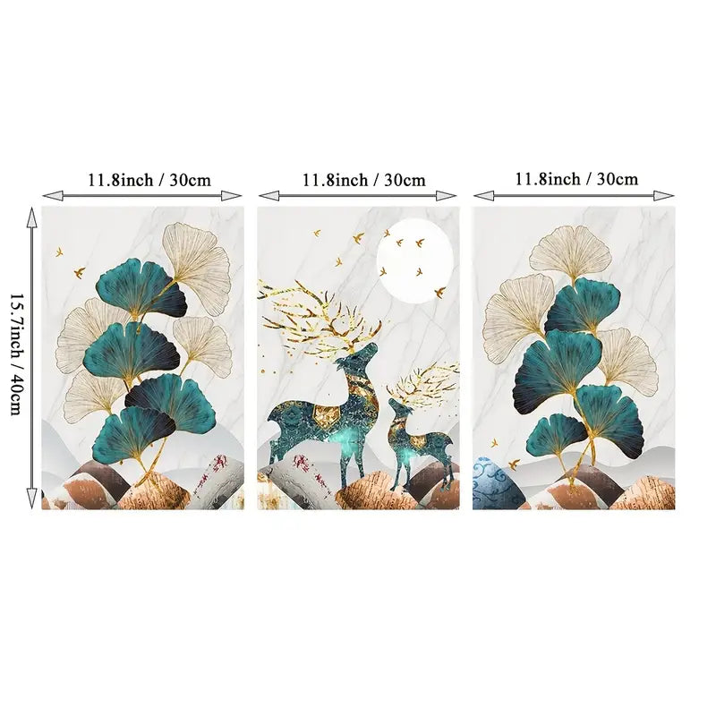 3pcs Nordic Abstract Landscape Wall Posters Set