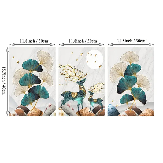 3pcs Nordic Abstract Landscape Wall Posters Set