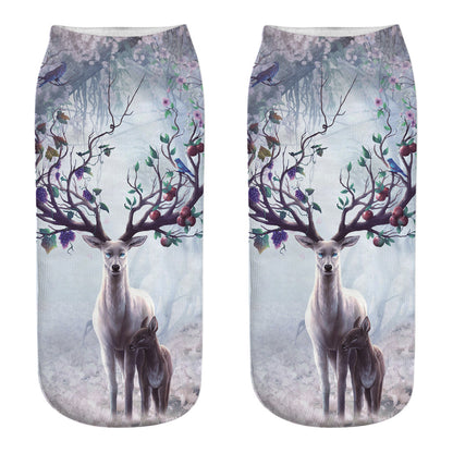 New 3D Printed Christmas Socks for Women