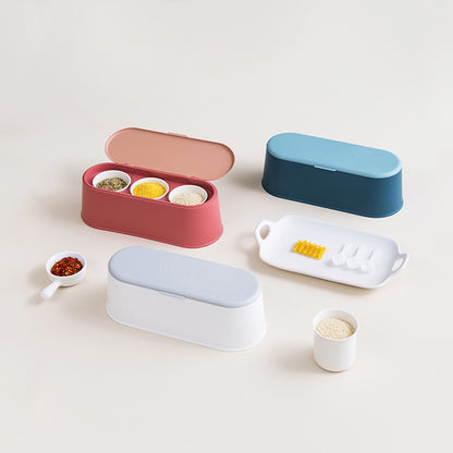 Spice Jar Set with Seasoning Containers and Salt Shaker