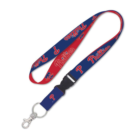 MLB Philadelphia Phillies Two-Tone Lanyard with Detachable Buckle