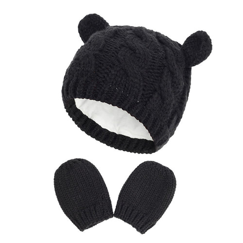 Children's Wool Knitted Ear Cap for Newborns (3-18 Months)