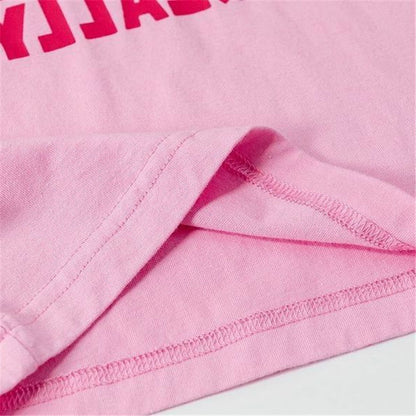 Toddler Pink T-Shirt with Letter Print for Girls