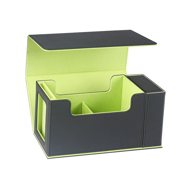 Single-slot Magnetic PU Vertical Dice Box with Window