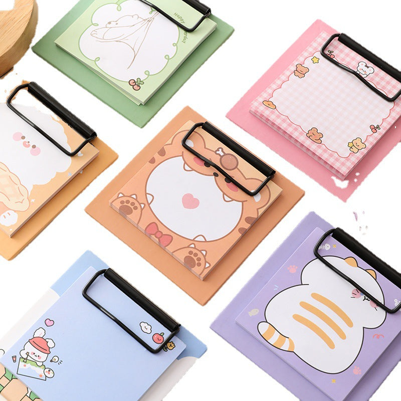 Cartoon Sticky Note Book for Students - 30 Sheets