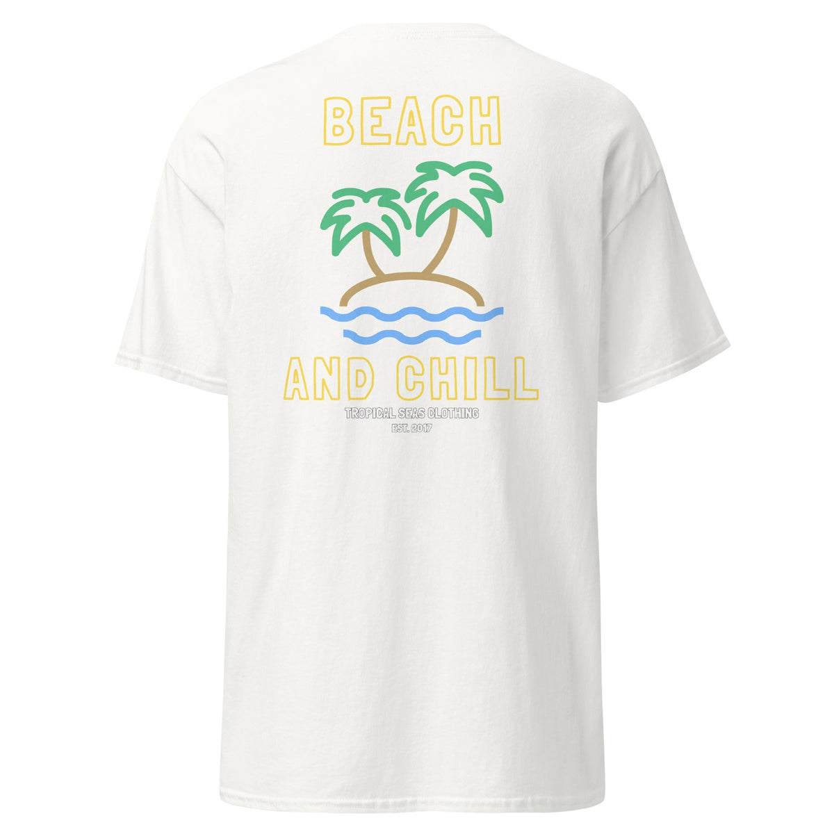 Embroidered Beach and Chill Classic Tee