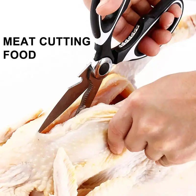 Heavy-Duty Stainless Steel Kitchen Scissors