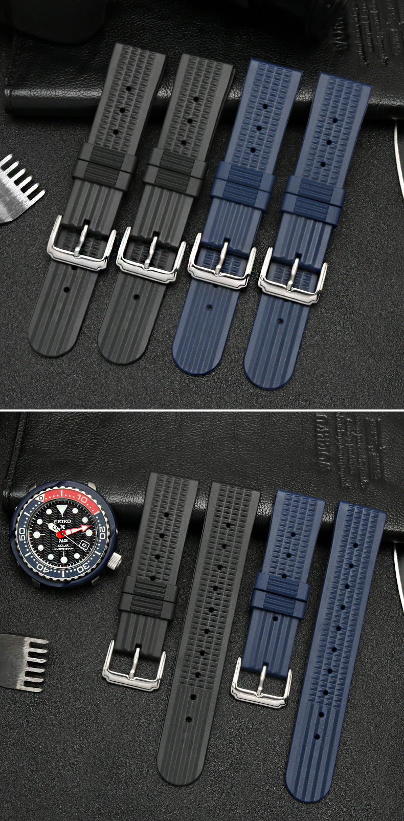 SEIKO Rubber Watch Band for Diver and Tuna Series