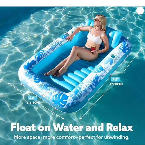 Inflatable Floating Pool Bed
