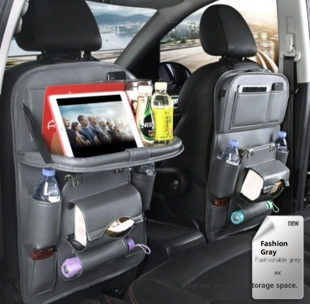 PU Leather Car Seat Back Organizer