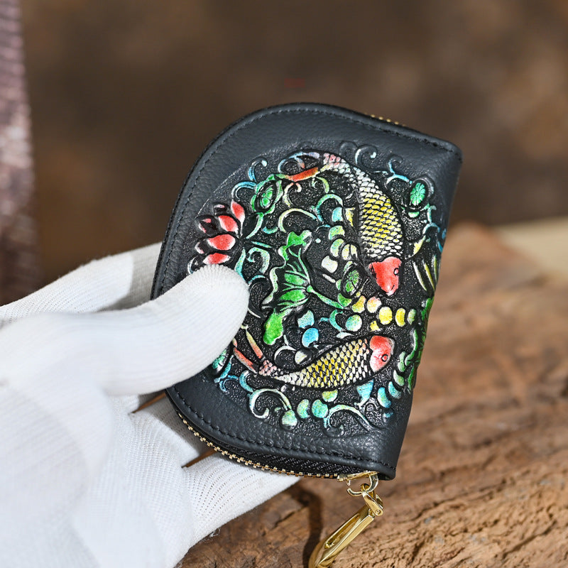 2023 Vintage Leather Clutch Wallet for Women