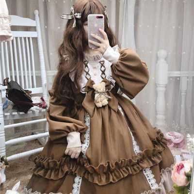 Japanese Cute Loli Student Dress Soft Girl Skirt Set