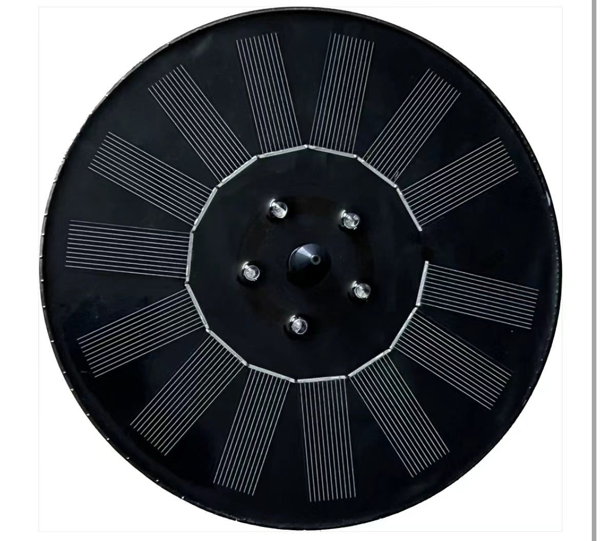 Outdoor Solar Fish Pond Oxygenating Fountain Decor
