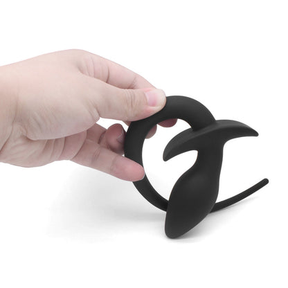 Silicone Butt Plug with Tail for Women Adult Toy