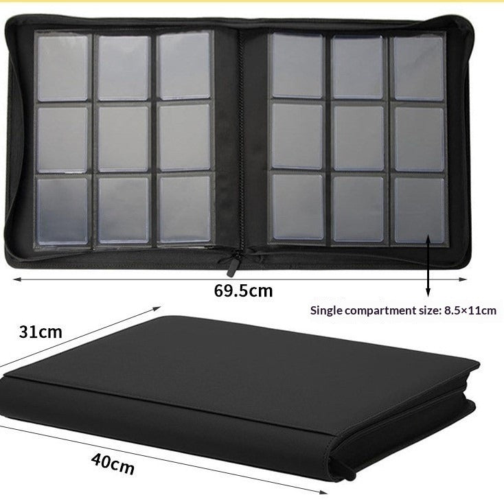 Large Capacity PU Leather Game Card Storage Box
