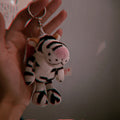 Cute Plush White Sheep Keychain Couple Pendant