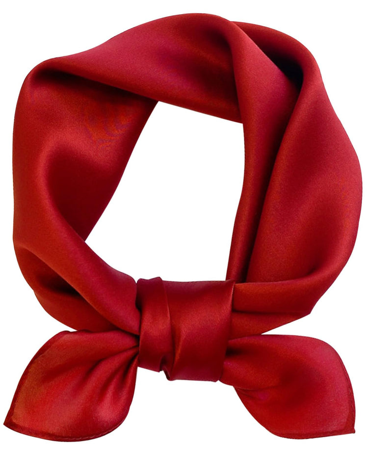 Hioyiwse Scarf Satin Square Neck Head Scarf for Women solid color square scarf handkerchief purse scarf headband scarf 23.6× 23.6 D5