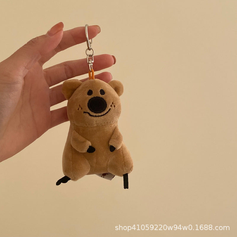 Cute Plush White Sheep Keychain Couple Pendant