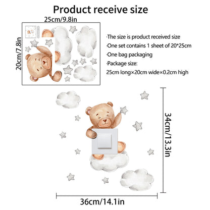 Whimsy Bear Starlight Switch Decal