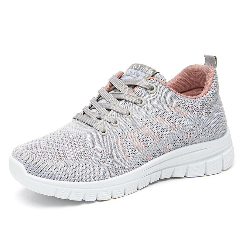 Women's Fashion Sneakers - Breathable Soft-soled Running Shoes