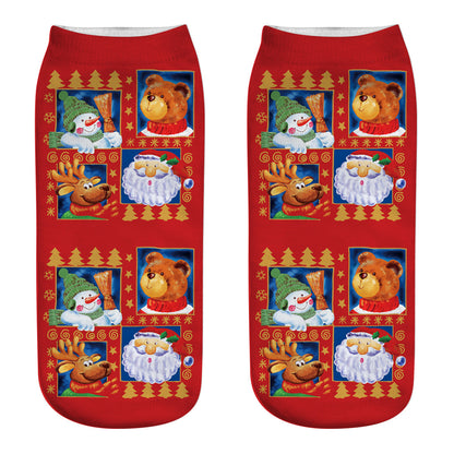 New 3D Printed Christmas Socks for Women