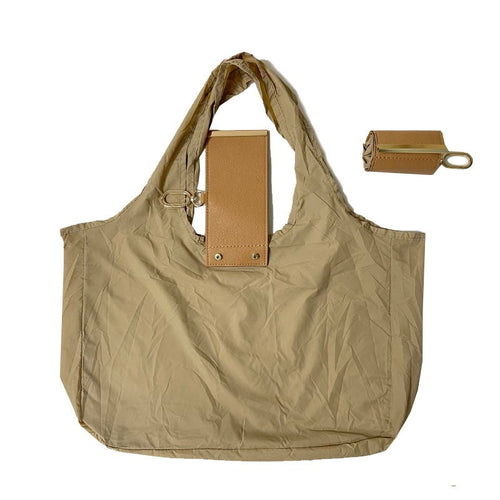 Large Tote Bag with Foldable Keychain Holder