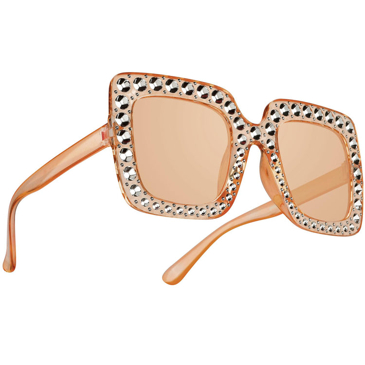 Dealoco Women Men Sunglasses Trendy Sunglasses Party Retro Oversized Sunglasses Halloween Square Disco Accessories Women 6070S Sunglasses Womens Sunglasses Sparkling Thick Frame Sunglasses