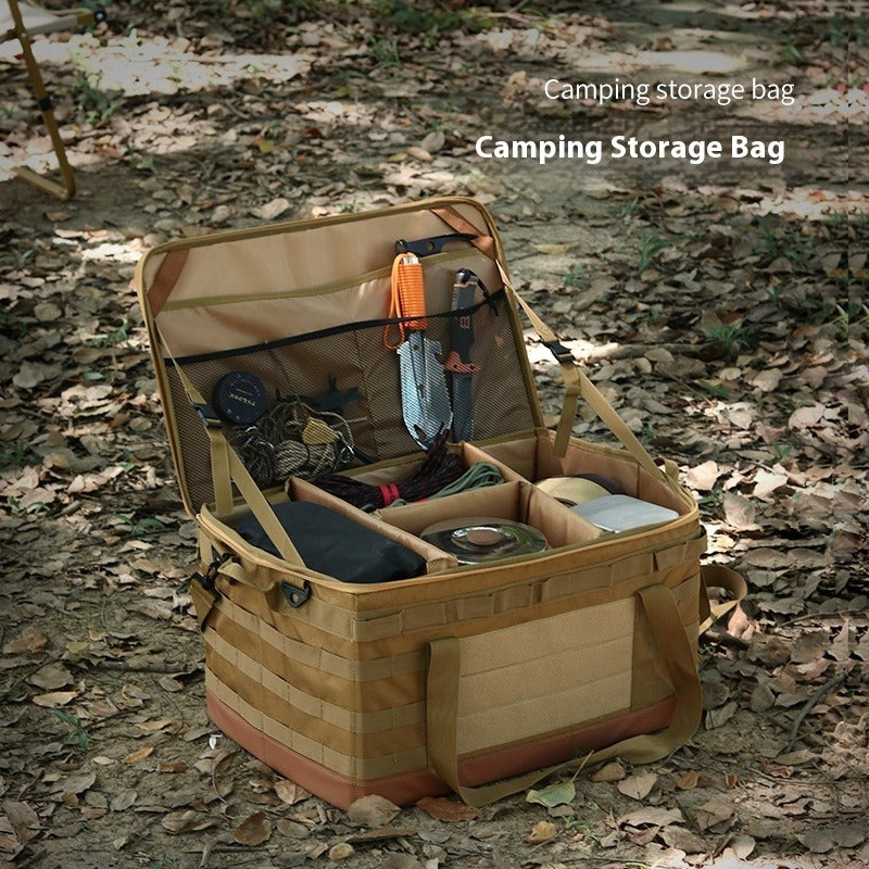Outdoor Picnic Cooking Pot Set with Gas Tank and Large Capacity Bag
