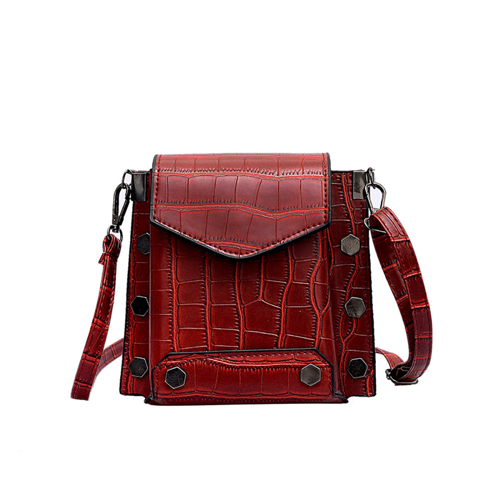 Spring 2019 Crocodile Pattern Crossbody Bag for Women