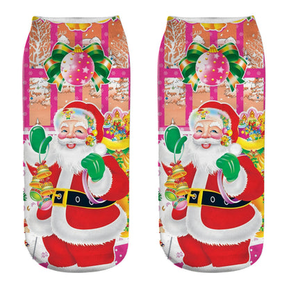 New 3D Printed Christmas Socks for Women
