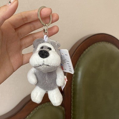 Cute Plush White Sheep Keychain Couple Pendant