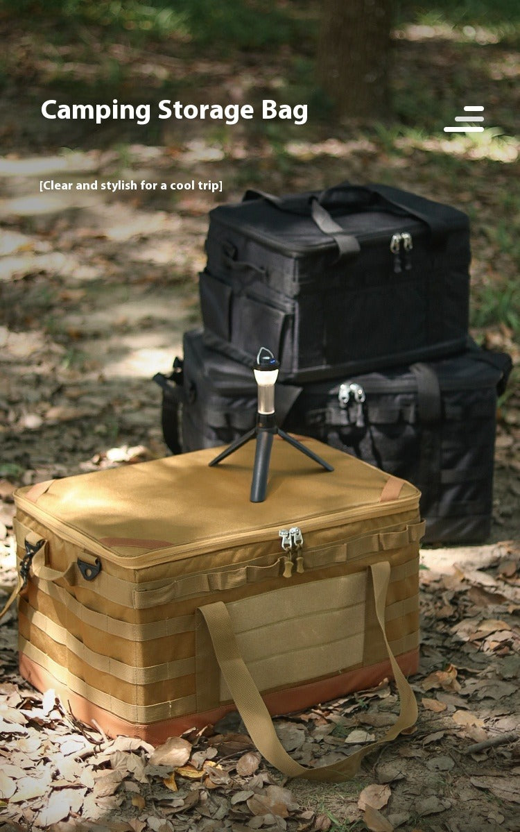 Outdoor Picnic Cooking Pot Set with Gas Tank and Large Capacity Bag