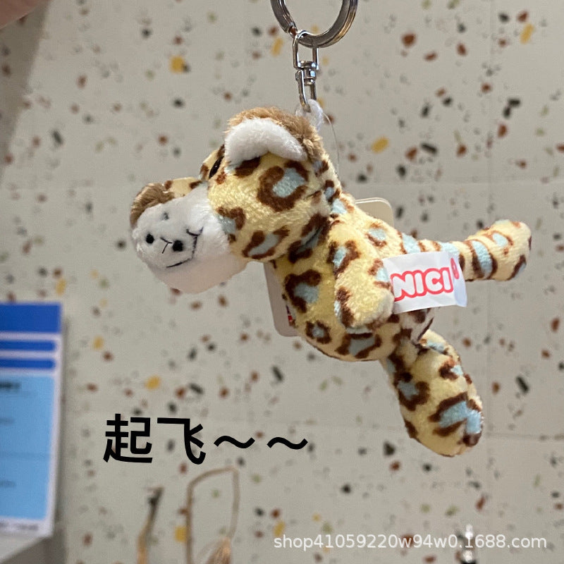 Cute Plush White Sheep Keychain Couple Pendant