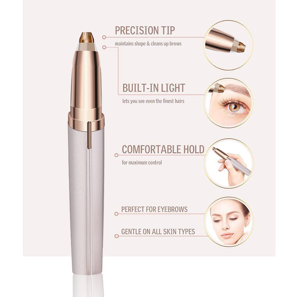Electric Eyebrow Trimmer and Hair Removal Device