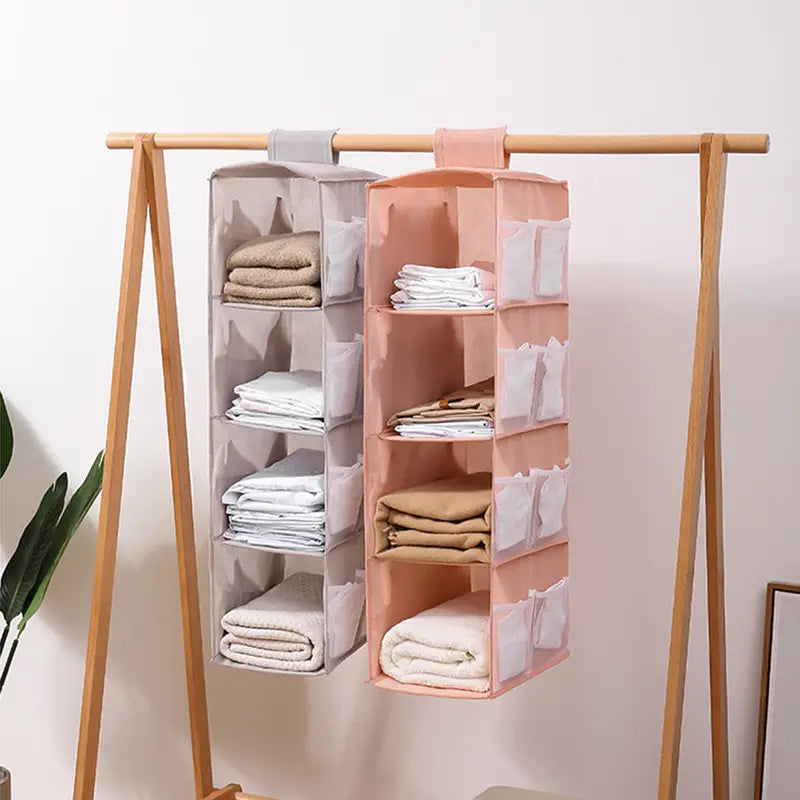 Multi-Layer Fabric Hanging Closet Organizer (1pc)