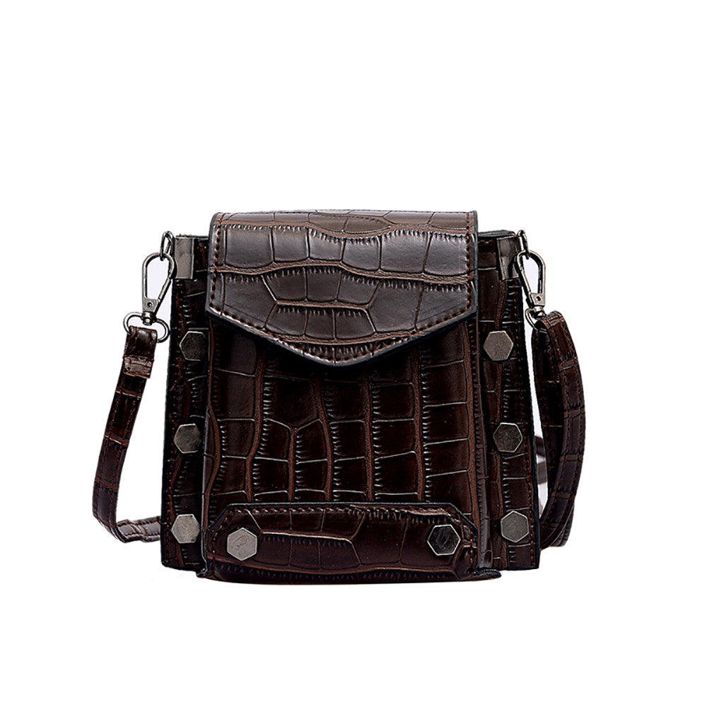 Spring 2019 Crocodile Pattern Crossbody Bag for Women
