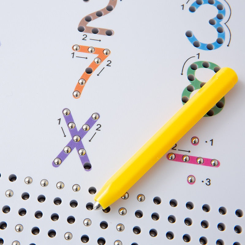 Double-sided Color Alphanumeric Steel Ball Magnetic Drawing Board