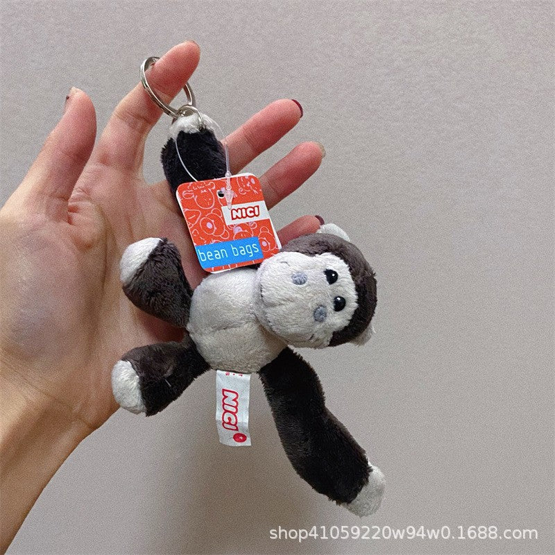 Cute Plush White Sheep Keychain Couple Pendant
