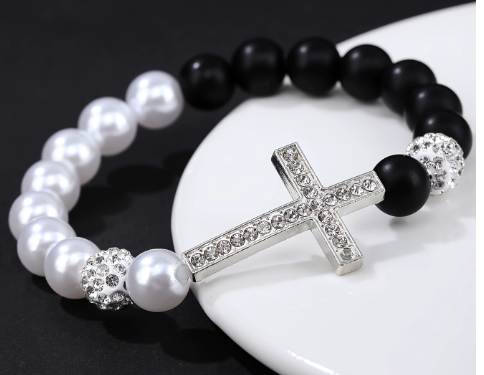 Diamond Cross Bracelet