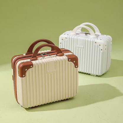 Vintage 14-Inch Mini Makeup Case and Travel Box