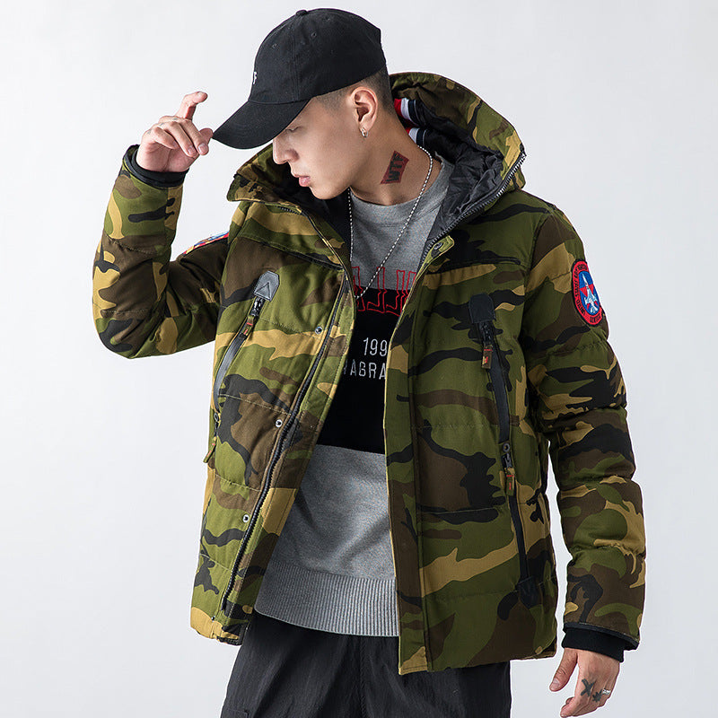 Men's Winter Camouflage Hoodie Jacket (Thick & Warm)