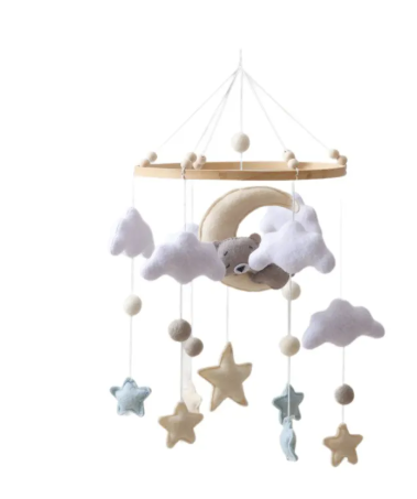 Handmade Felt Baby Bed Bell