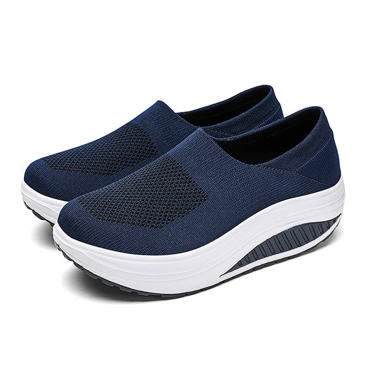 Women's Casual Thick-soled Mesh Slip-on Shoes