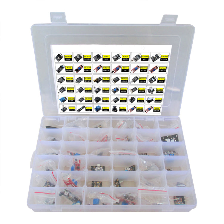 37-in-1 Sensor Kit with 45 Sensor Modules