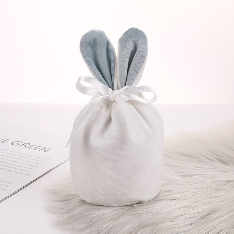 Velvet Bunny Ear Gift Bags for Easter Party Treats